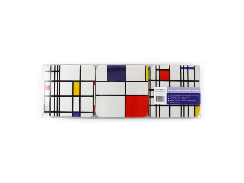 Dessous de verre, Composition, Mondrian