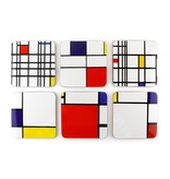 Dessous de verre, Composition, Mondrian