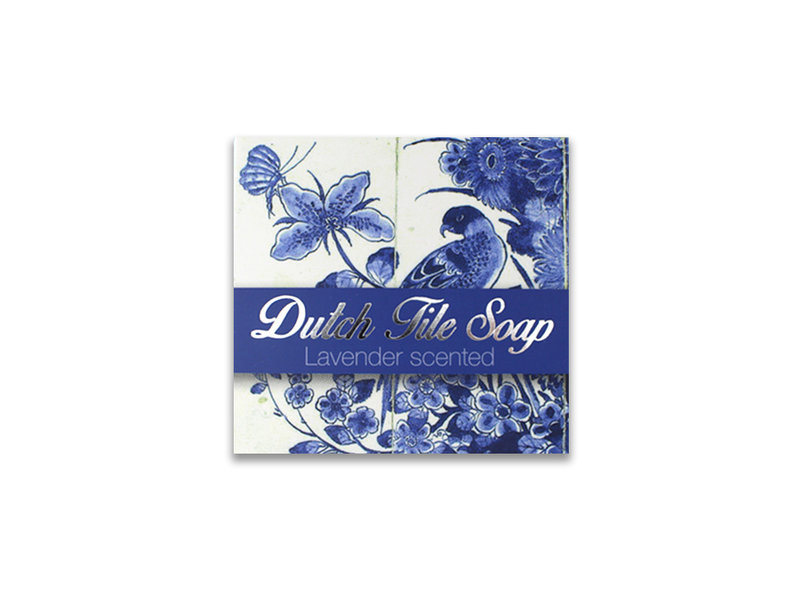 Soap, set of 3 pieces, Delft blue tiles