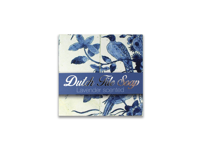 Soap, set of 3 pieces, Delft blue tiles