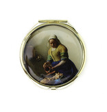Folding Pocket Mirror W, Vermeer, The Milkmaid