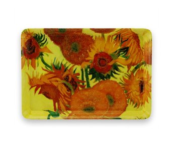 Mini tray, 21 x 14 cm, Sunflowers, Van Gogh