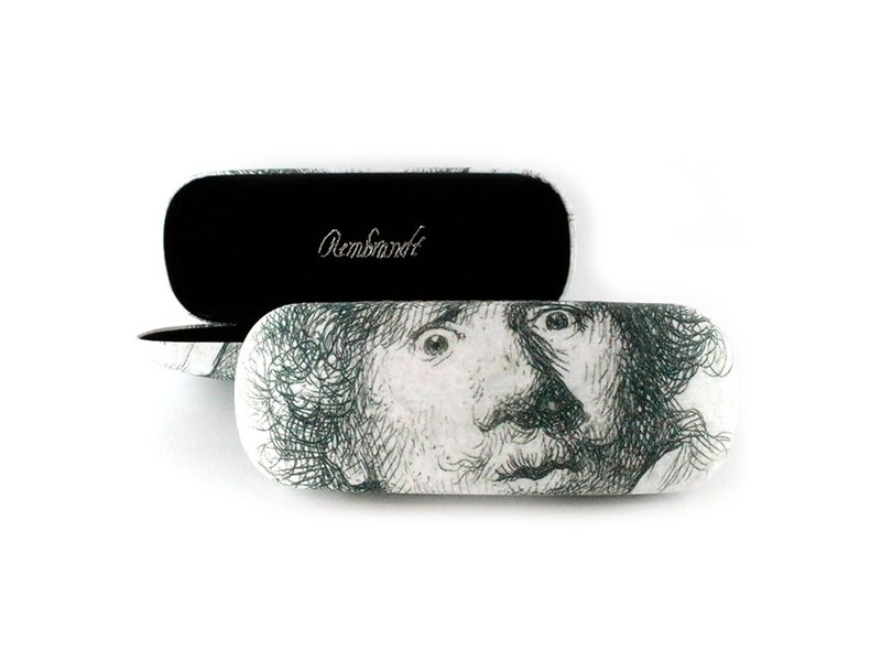 Etui à lunettes, Autoportrait au regard étonné, Rembrandt