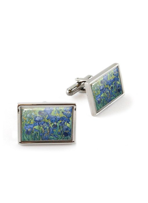 Cufflinks, Irises, Vincent van Gogh