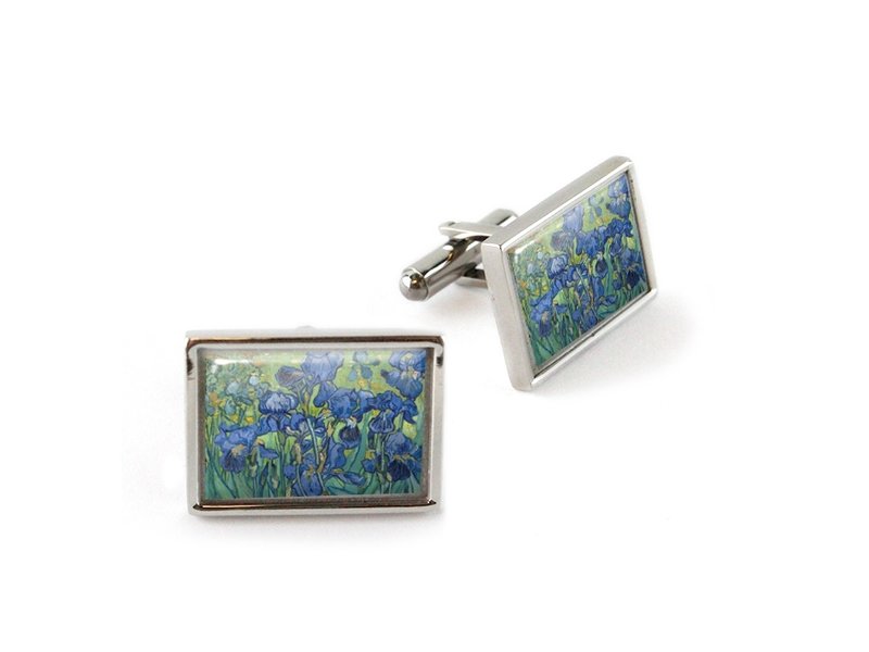 Cufflinks, Irisses, Van Gogh