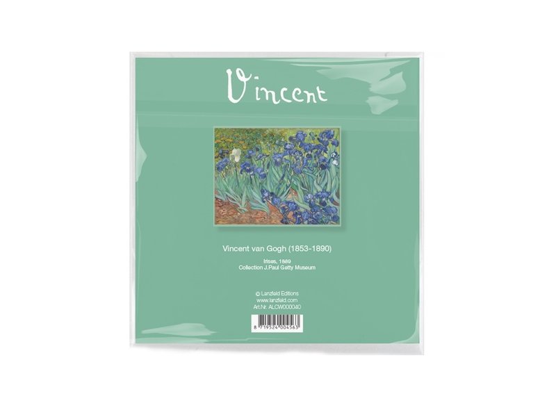 Brillendoekje, 15 x 15 cm, Irissen, Van Gogh
