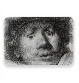 Mini dienblad , 21 x 14 cm, Zelfportret met verbaasde blik , Rembrandt