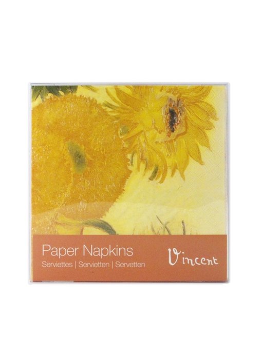 Paper Napkins, Sunflowers, Van Gogh