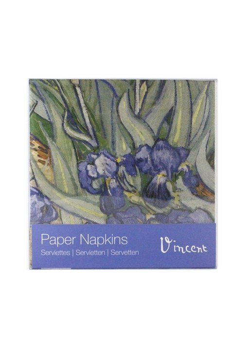 Paper Napkins, Irises, Van Gogh