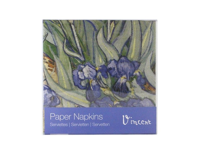 Paper Napkins, Irisses, Van Gogh