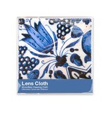 Lens cloth, 15 x 15 cm, Delft blue, Tulips