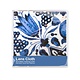 Lens cloth, 15 x 15 cm, Delft blue, Tulips