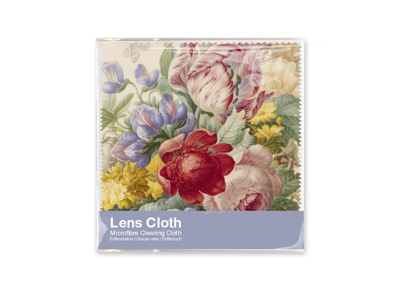 Essui-verres, 15 x 15 cm, Fleurs, Henstenburgh