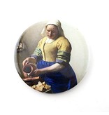 Pocket Mirror, Ø 80 mm, Milkmaid, Vermeer