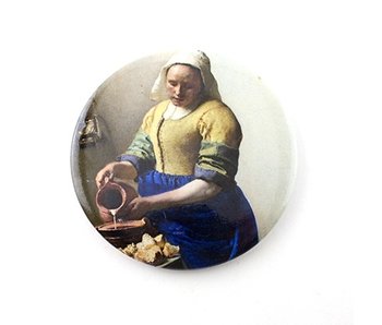 Spiegeltje ,  Ø 80 mm, Het melkmeisje , Vermeer