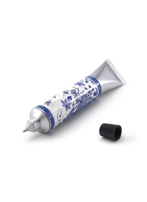 Stylo pour tube de peinture, carreaux bleus de Delft