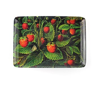 Mini Tablett, 21 x 14 cm, Schlesinger, Erdbeeren