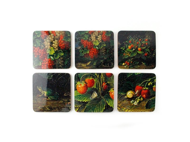 Coasters W, Schlesinger, Strawberries