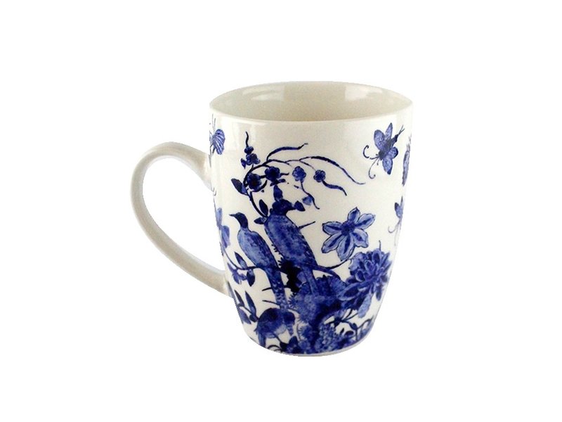 Taza con pájaros azules de Delft Rijksmuseum