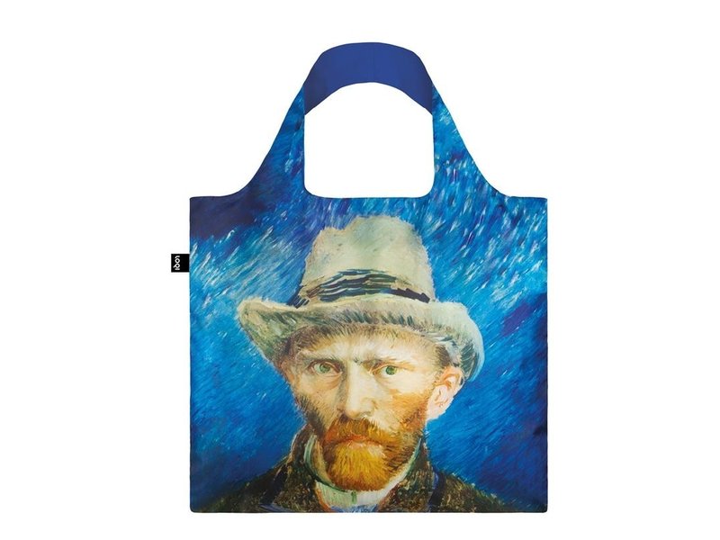 Compradora plegable, autorretrato con sombrero de fieltro gris, Van Gogh