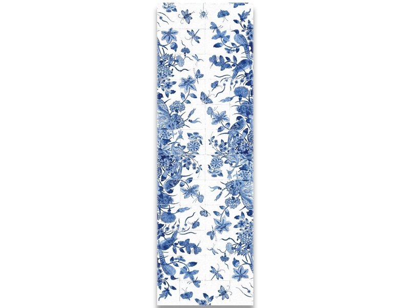 Scarf, Delft Blue Birds