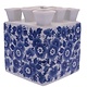 Vase tulipe bleu de Delft, carré