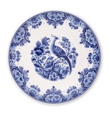 Plato azul de Delft, ø 24 cm Pájaro en rama