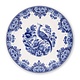 Plato azul de Delft, ø 24 cm Pájaro en rama