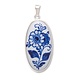 Pendentif, Faïence de Delft, ovale