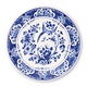 Delft blue plate, ø 24 cm Bird