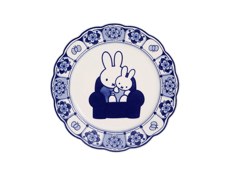 Plato azul de Delft, ø 22 cm, Miffy, Royal Delft