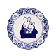 Plato azul de Delft, ø 22 cm, Miffy