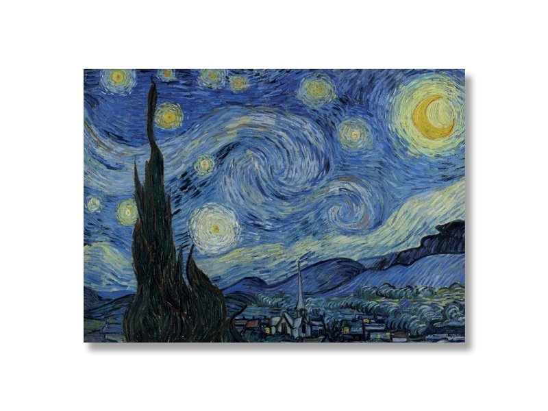 50x70 , Museum Webshop Posters Museum-webshop Night, | - Gogh Starry Van