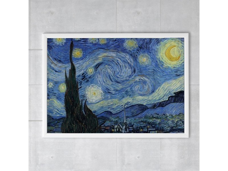 Affiche, 50x70, Nuit étoilée, Van Gogh