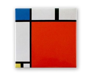 Imán de nevera, Composición II, 1930, Mondrian