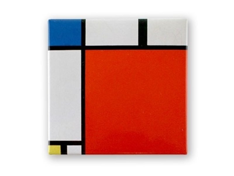 Imán de nevera, Composición II, 1930, Mondrian