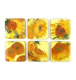 Coastersset van 6, Sunflowers, Van Gogh