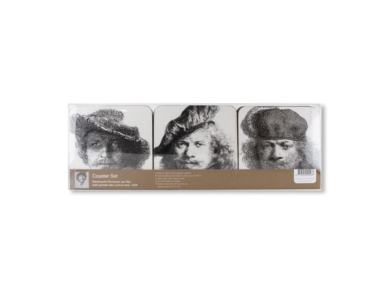 Coasters W, Selfportraits, Rembrandt