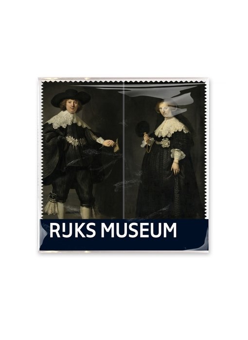 Brillenputztuch , 15 x 15 cm, Marten en Oopjen, Rembrandt