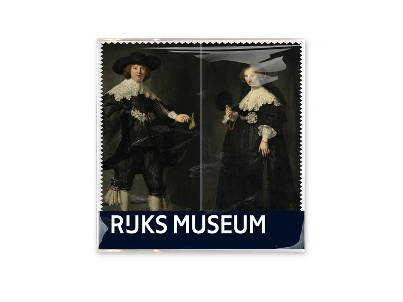 Brillenputztuch , 15 x 15 cm, Marten und Oopjen, Rembrandt
