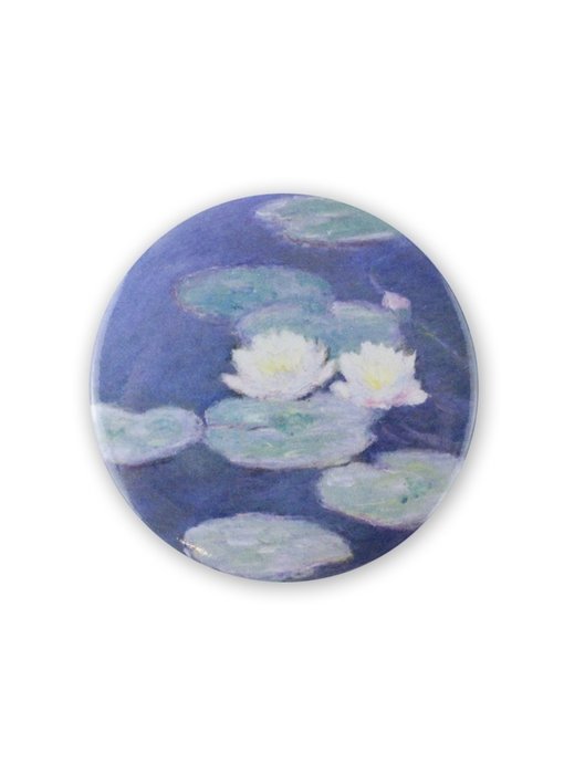 Pocket Mirror , Ø 80 mm, Monet, Water Lilies evening