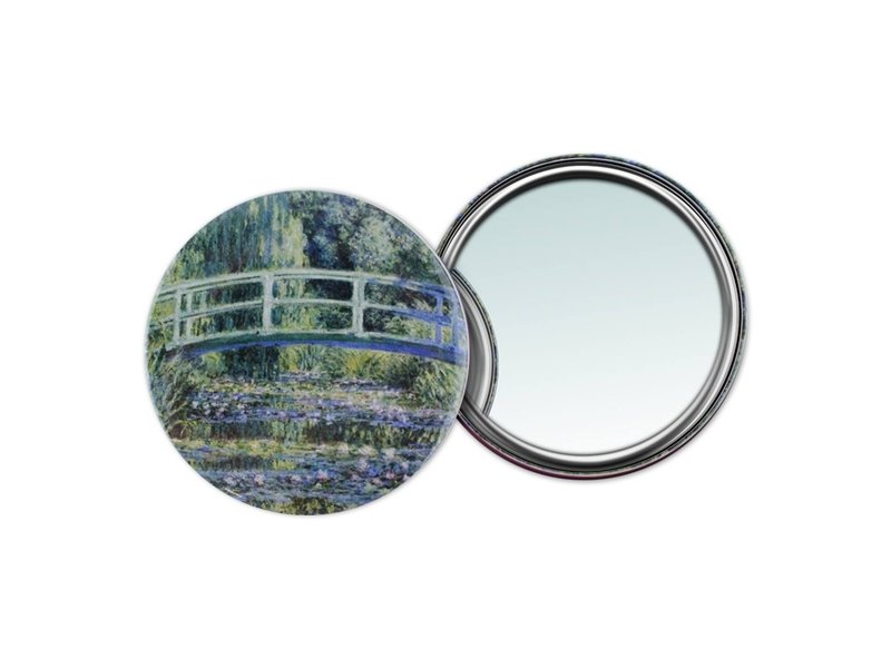 Espejo de bolsillo, Ø 80 mm, Monet, puente japonés