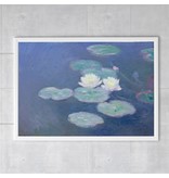 Cartel 50x70, Lirios de agua a la luz del atardecer, Monet