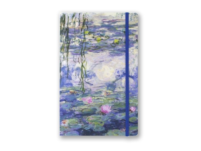 Cuaderno de tapa blanda, A5, nenúfares, Monet