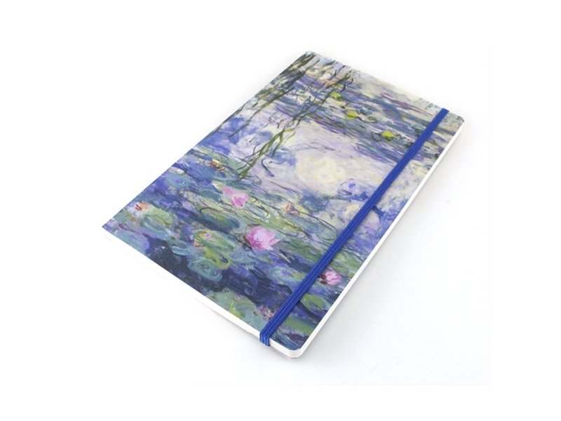 Cuaderno de tapa blanda, A5, nenúfares, Monet