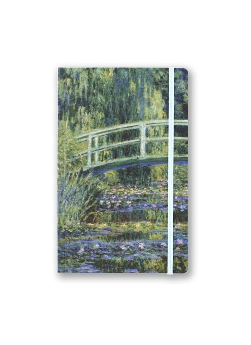 Softcover-Notizbuch, A5, japanische Brücke, Monet