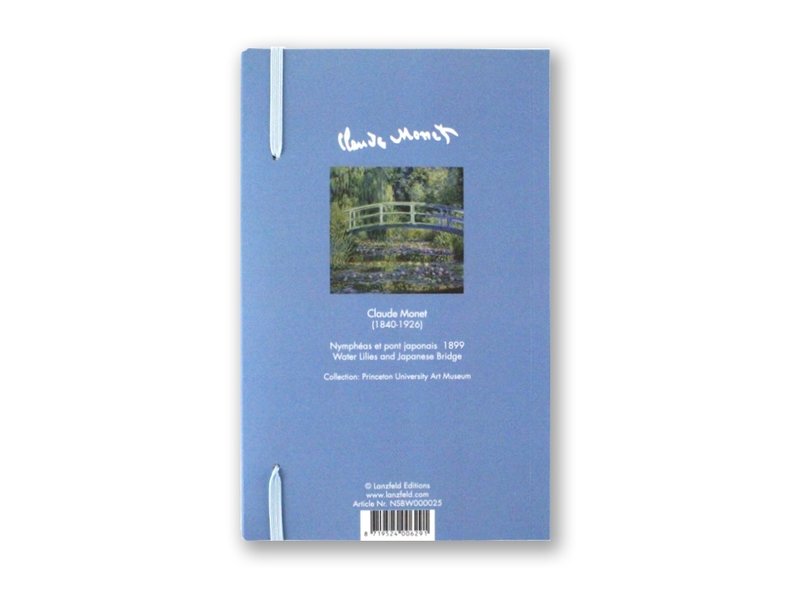 Softcover notebook, A5, Japanese bridge, Monet