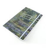 Cuaderno de tapa blanda, A5, puente japonés, Monet