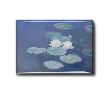 Kühlschrankmagnet XL, Seerosen im Abendlicht, Monet