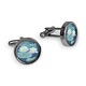 Cufflinks, Monet, Waterlilies evening